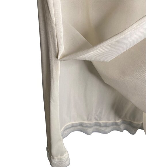 VINTAGE CREAM MAXI SLIP WITH SIDE SPLIT - Picture 3 of 5